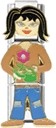 Gardener Chick Charm Chick Italian Charm