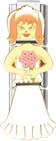 Brunette Bride Chick Charm Chick Italian Charm