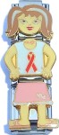 Red Support Ribbon Chick Charm Chick Italian Charm