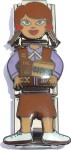 Ethnic Girl Scout Brownie Chick Charm Chick Italian Charm
