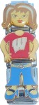 University of Wisconsin Chick Charm Chick Italian Charm