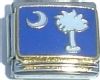 Flag of South Carolina Italian Charm