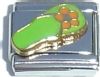 Green with Orange Flip Flop Italian Charm