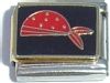 Red Bandana Italian Charm / Bandana Hat Italian Charm