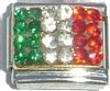 Flag of Italy with Crystals
