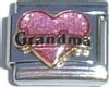 Grandma on Pink Heart (black letters)