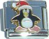 Santa Penguin Italian Charm