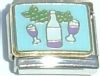 Grapes and Red Wine Italian Charm