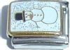 Glitter Snowman Italian Charm