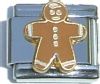 Gingerbread Man Italian Charm