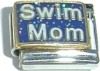 Swim Mom on Blue