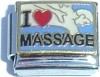 CT4219 I Love Massage Italian Charm