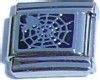 Spider Web (silver on black)