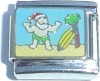 Santa with Surfboard