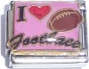 I Love Football Italian Charm