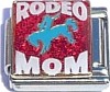 Rodeo Mom on Red Charm Bracelet