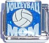 Volleyball Mom on Blue