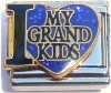 I Love My Grand Kids Italian Charm