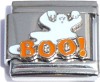 Boo! Ghost Italian Charm