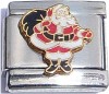 Santa with Bags of Gifts Italian Charm