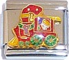 Christmas Train Engine Italian Charm