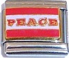 PEACE Italian Charm
