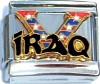 IRAQ in Black Italian Charm