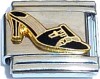 Black Designer Shoe Italian Charm