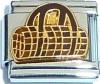Brown Checkered Designer Purse Italian Charm