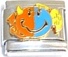 Happy Face Half Devil Half Angel Italian Charm