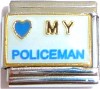 Love My Policeman Italian Charm