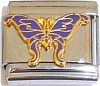 CT6660 Purple Butterfly Italian Charm