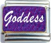 CT6666 Goddess on Purple Italian Charm