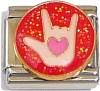 Love Sign Language Italian Charm