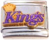 SP9536 Sacramento Kings With Crown Italian Charm