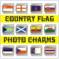 Photo Flag Italian Charms