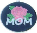 MOM WITH ROSE PURSE KEY FINDER / KEY KEEPER / KEY CLIP