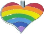 RAINBOW HEART PURSE KEY FINDER / KEY KEEPER / KEY CLIP
