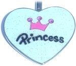 PRINCESS ON WHITE PURSE KEY FINDER / KEY KEEPER / KEY CLIP