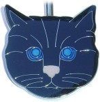CAT FACE IN BLACK PURSE KEY FINDER / KEY KEEPER / KEY CLIP