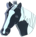 HORSE IN BLACK AND WHITE PURSE KEY FINDER / KEY KEEPER / KEY CLIP