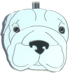 BULLDOG FACE PURSE KEY FINDER / KEY KEEPER / KEY CLIP