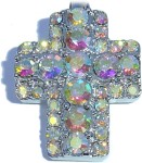 CZ CROSS COLORFUL PURSE KEY FINDER / KEY KEEPER / KEY CLIP