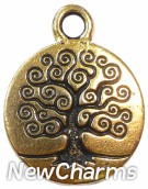 JT141 Gold Tree Of Life ORing Charm
