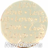Gold Handwritten Love Disk