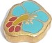 Flower in Blue LOCKET CHARM