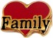 Family Heart Floating Locket Charm
