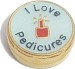 I Love Pedicures LOCKET CHARM