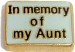 In memory of my Aunt LOCKET CHARM