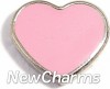 H1339pink Heart in Pink Floating Locket Charm